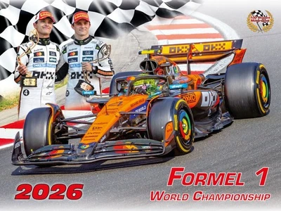 MOTORSPORT-BILD-VERLAG Formel 1 World Championship Kalender 2026 Hamilton Verstappen Piastri Norris