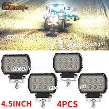 4x 4'' Powerful LED Work Light Fit Truck Flood Light 12V 24V 160W Tractor lights