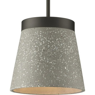 Progress Lighting P500313-143 Terrazzo 1 Light 10 inch Pendant in Graphite