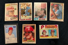 Vintage Pete Rose Card Lot Topps Donruss Phillies Reds 1978 1980 1981 1982