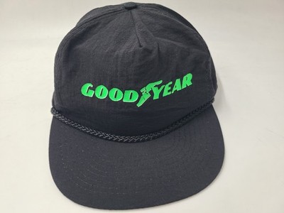 Vintage Goodyear Tires Rope Adjustable Hat Cap Car Racing Men Women Black Green