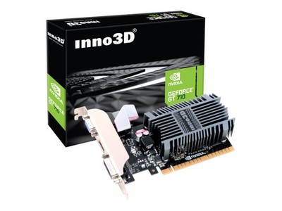 Inno3D GeForce GT 710 LP Grafikkarte 2 GB DDR3 PCIe Low Profile DVI D-Sub HDMI