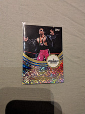 WWE Topps Universe 2025 Bret "Hitman" Hart Blue Pulse Parallel /175