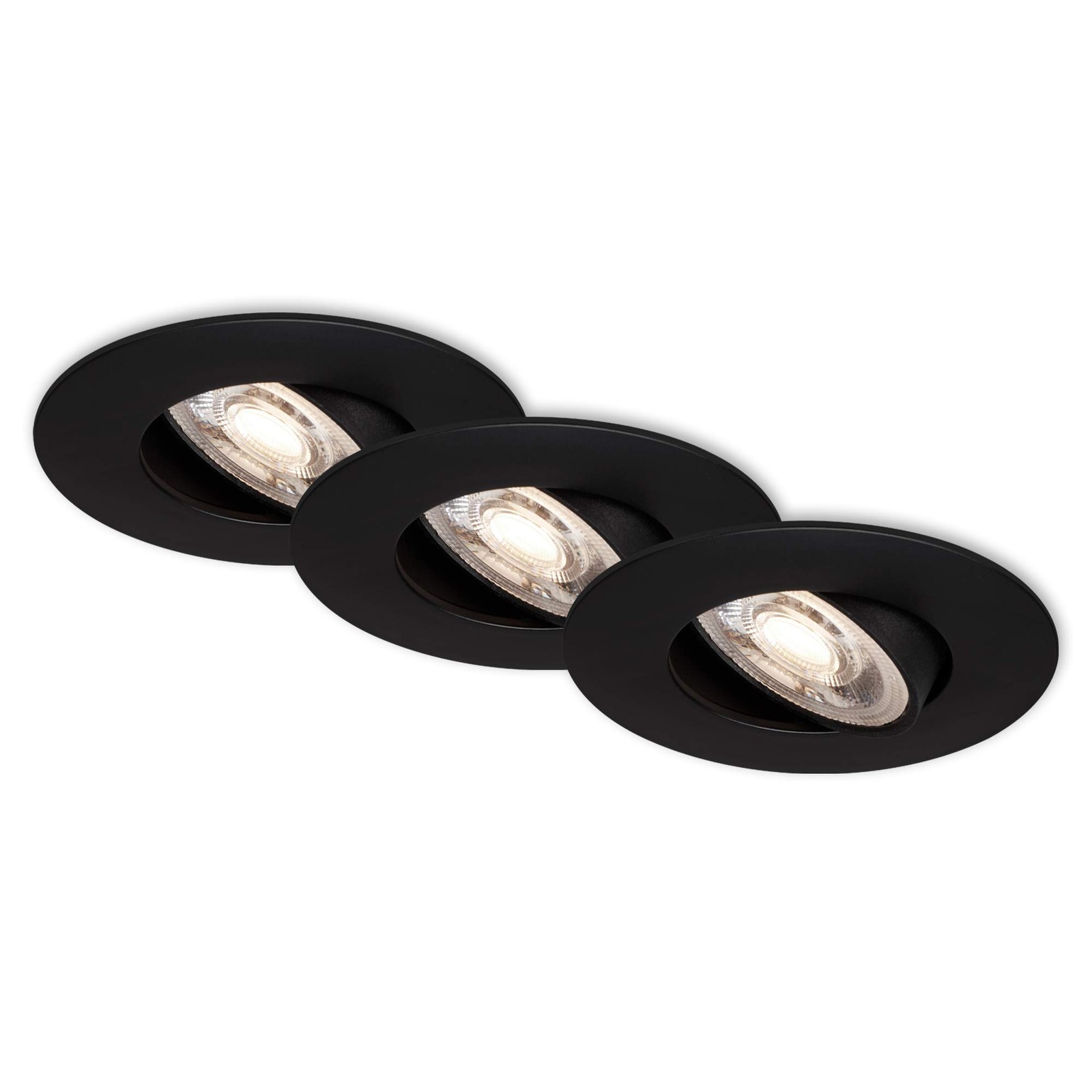 Luminaires encastrés LED à faible consommation et intensité stable jeu de 3