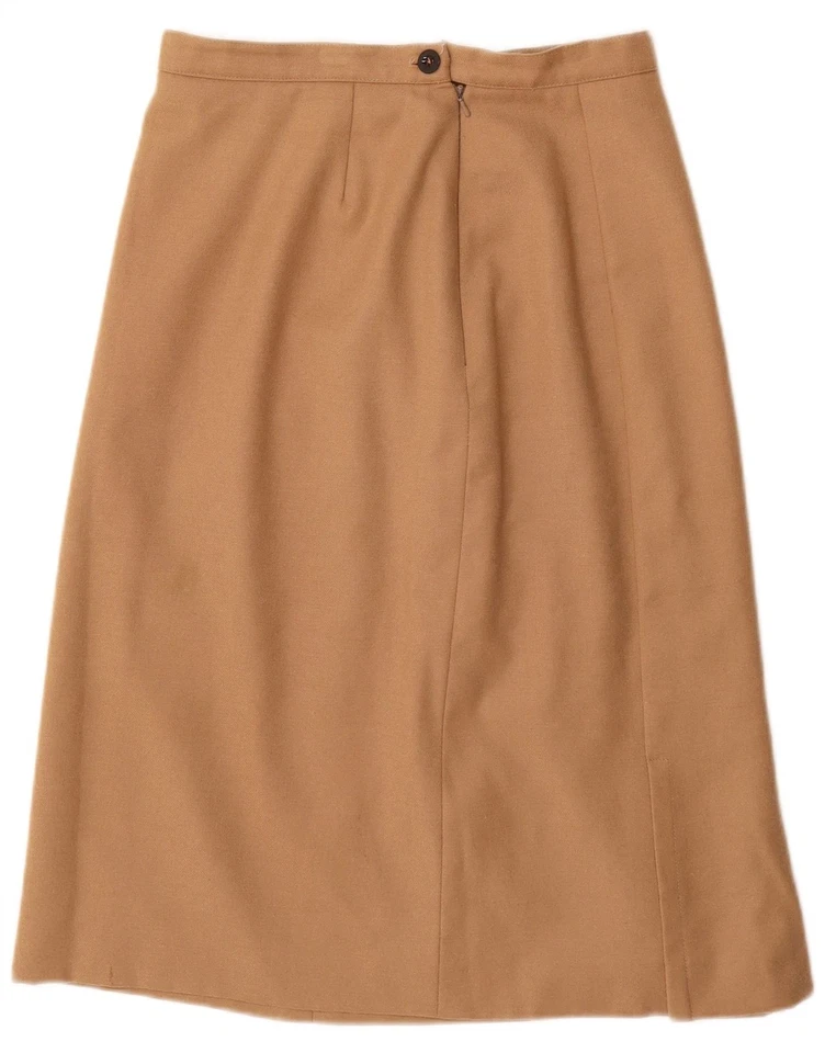 WINDSMOOR Womens A-Line Skirt UK 14 Medium W28 Brown New Wool Classic CK14 - Image 4 of 4