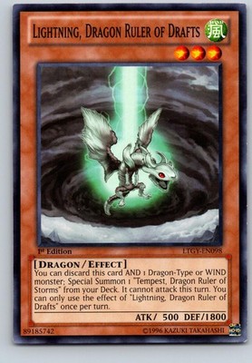 LIGHTNING, DRAGON RULER OF DRAFTS LORD OF THE TACHYON GALAXY LTGY-EN098 YU-GI-OH