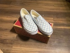 Vans Classic Slip On - Checkerboard Baby Blue - Women s Size 7 / Men s Size 5.5