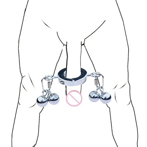 Heavy-Duty-Keuschheit-Schwanz–Penis-Ring-Stretcher–Stimulation-Schloss–Metall