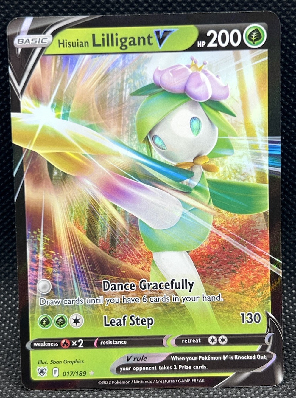 Pokémon TCG Hisuian Lilligant V Astral Radiance Holo Ultra Rare 17/189