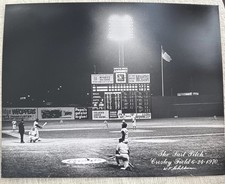Cincinnati Reds Crosley Field “The Last Pitch” 6-24-1970 Photo 11” x 14” Clean