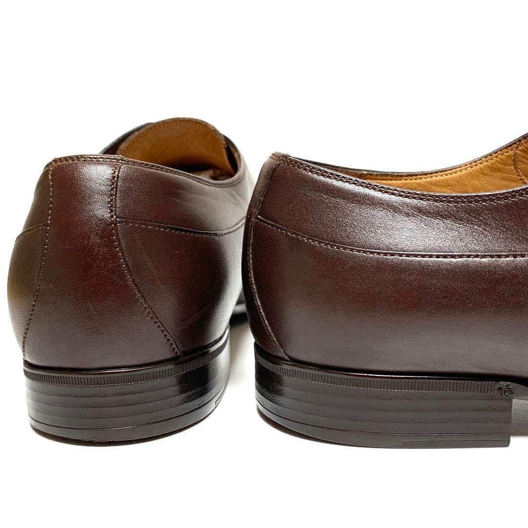 Gucci Logo Wingtip Dress Shoes Brown Leather Size 6.5 US About 7 For Men thumbnail 10