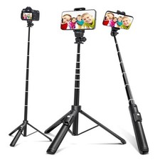 62 inches Extendable Selfie Stick Tripod with Wireless 62in selfie stick