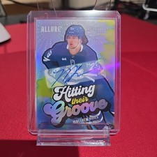 2025-26 Upper Deck Allure Matthew Knies AUTO Hitting Their Groove 