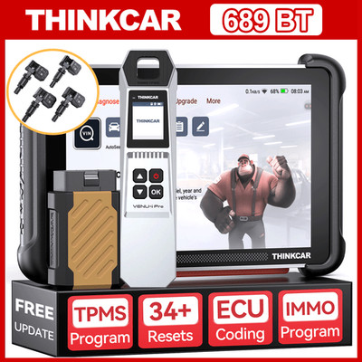 Thinkcar 689BT ECU Coding Scanner TPMS Programming Tool Full System Diagnostic