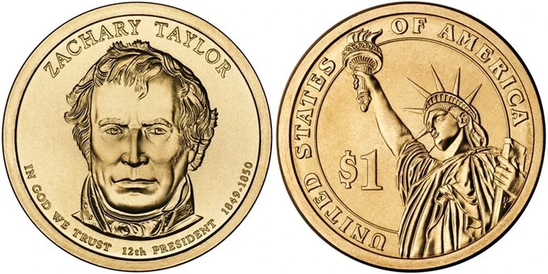 2009-P Zachary Taylor Presidential Dollar "Brilliant Uncirculated" Coin