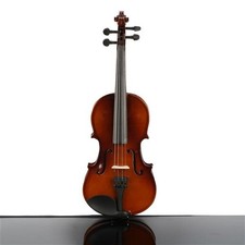New 1/4 Size Acoustic Violin with Case Bow Rosin Basswood Natural Gift