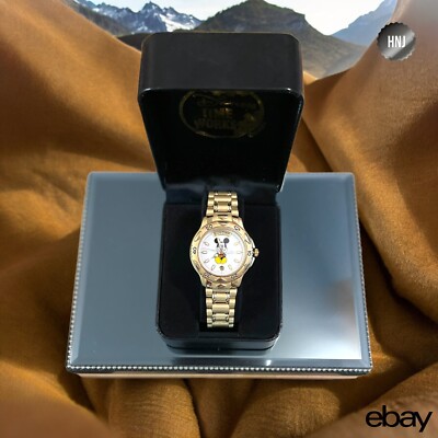VTG 90s DISNEY Time Works Watch - Mickey Mouse Stainless  display picture 1