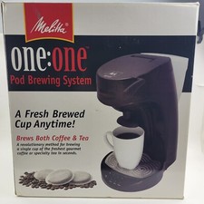 Melitta MES5B One:One Single Serve Coffeemaker Black. NEW Rare