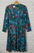 VINTAGE RETRO 60S DRESS FLORAL AZTEC TRIBAL AFRICAN FESTIVAL CRAZY BOLD BRIGHT