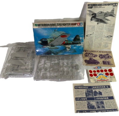 Tamiya 1/48 Mitsubishi A6M3 Zero Fighter HAMP Model Kit - Open Box Complete
