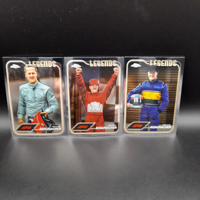 Topps Chrome F1 2024 -3er Set Michael Schumacher -Formula 1 Legend #187-192 -197