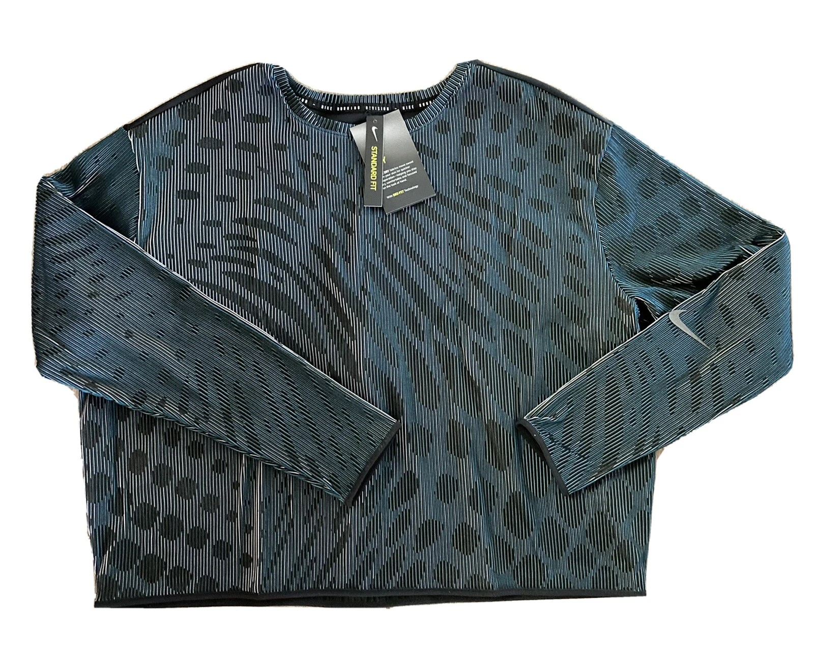 NEW Nike Womens Sz Medium RUN DIVISION Mid Layer Reflective Top| CU6168-010 |$80
