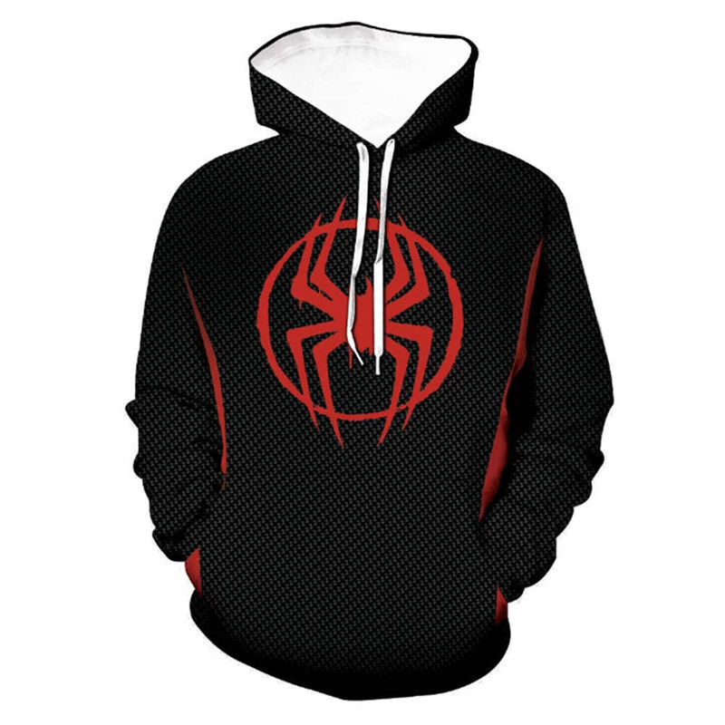 Spider-Man Across The Spider-Verse Miles Morales Hoodies Cosplay Pullover