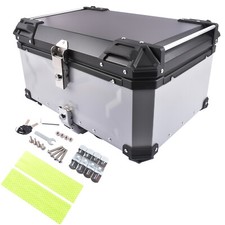 Top Case per moto Top Box Valigia 65L Argento