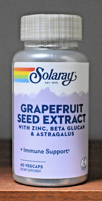 Solaray Grapefruit Seed Extract 60 Capsules Immunity Formula Complex VegCaps