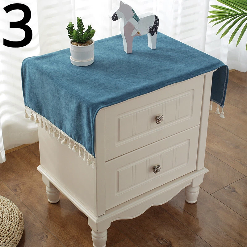 Solid Tischdecke Läufer Fransen Schlicht Küche Essen Zimmer Heim Dekoration - Bild 4 von 4