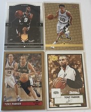 Manu Ginobli & Tony Parker 4 Card Lot Fleer Ultra Gold Topps Bazooka Gold Spurs