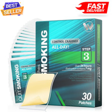 Nicotine Patches Step 3 Easy and Effective Helps Quit Smoking, 7 mg, 30 Patches