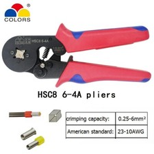 Tubular Terminal Crimping Tools Electrical Pliers HSC8 6-4A 0.25-6mm2 23-10AWG