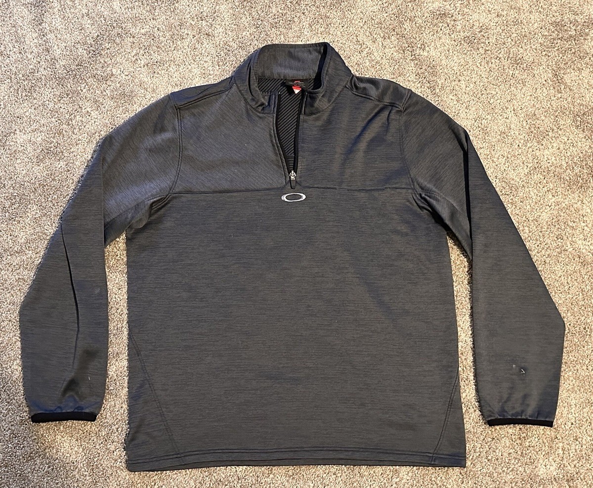 Oakley Hydrolix Quarter Zip Pullover Sweatshirt Blue Heather