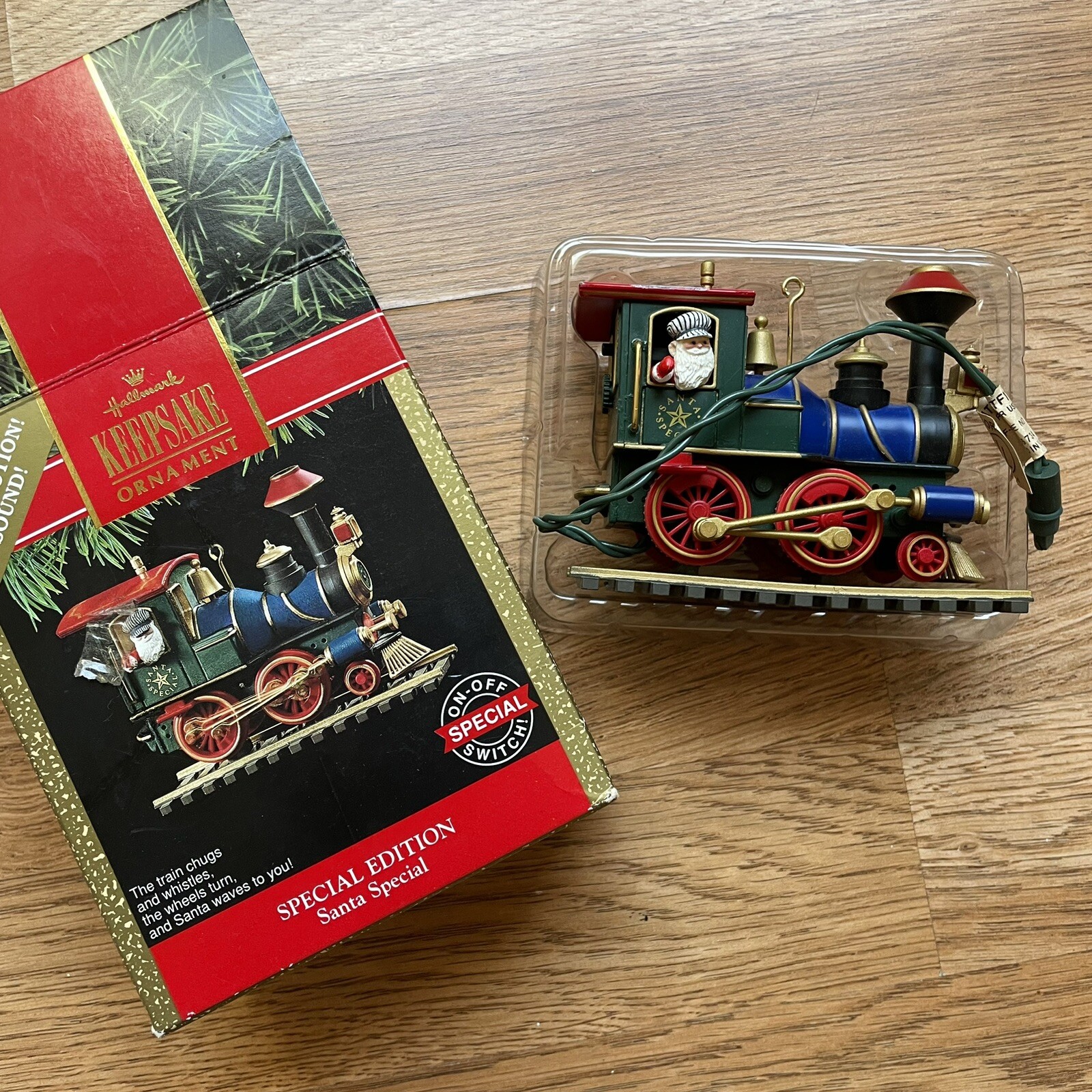 Vintage 1991 Hallmark Santa Train with Light Motion and Sound