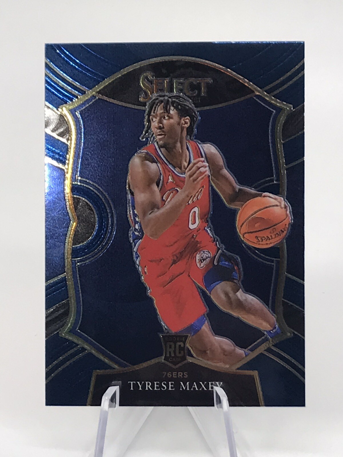 2020-21 Tyrese Maxey Select Concourse Basketball Blue Exclusive Rookie Card RC