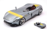 Burago 1/24 Ferrari Monza SP1 2018 Grau Statisches Modell Diecast