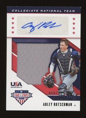 2019 Panini Stars And Stripes Adley Rutschman Relic Auto 2019 Panini Stars And Stripes Adley Rutschman Relic Auto