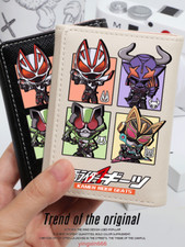 Kamen Rider Anime Black/White Cute PU Leather Purse Short Wallet Gift