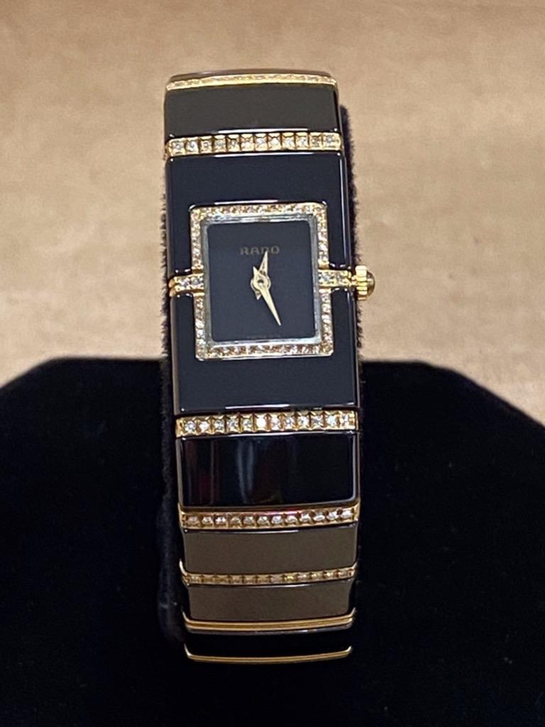 RADO DIASTAR 963.0410.3 18K GOLD & DIAMONDS CERAMIC 16mm QUARTZ
