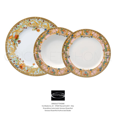 Versace Rosenthal - Le Jardin de Versace - Tellerset 3-teilig - Tischplatte