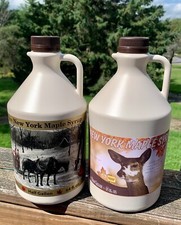 100 Pure Maple Syrup NY 2 Half Gallons 128oz