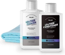 PHILISN Leather Cleaner and Conditioner Kit - Restores Leather Surfaces, New