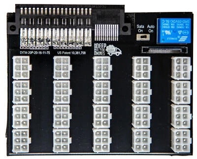 DEEP IN THE MINES LLC Dell 750w/1100w/1600w/2000w/2400w Breakout Board (1 Year Warranty)