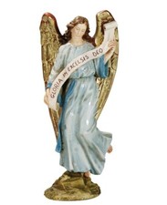 PERSONAGGIO ANGELO PER PRESEPE DA CM 30 IN MARMO RESINA PRODUZIONE ITALIANA 