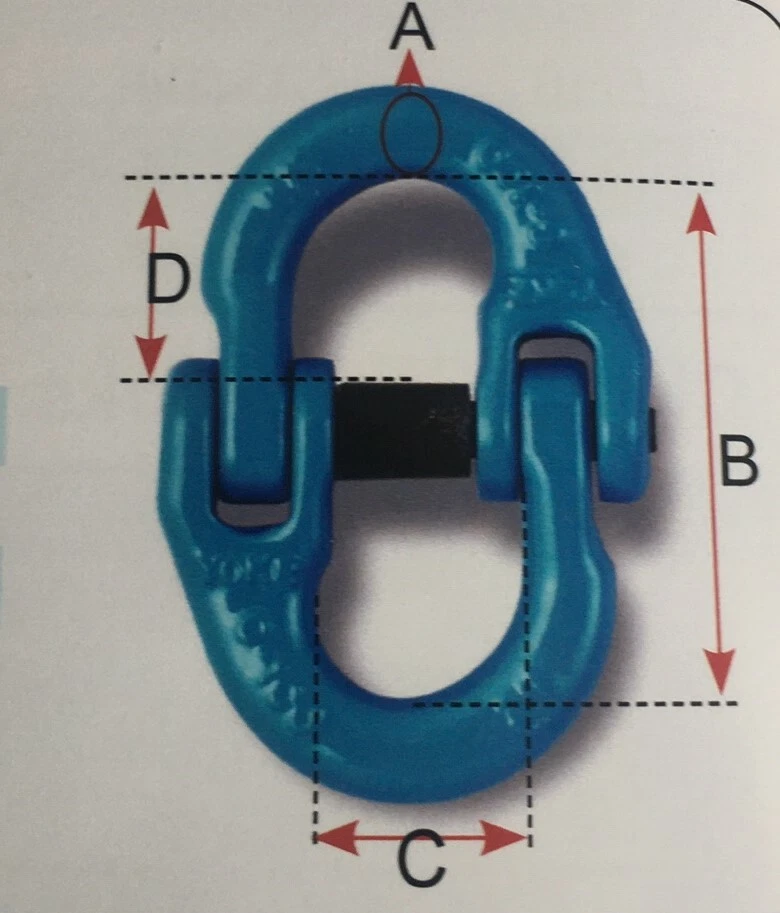 M&G OR UNICATCH G100 5/8" CHAIN SIZE CONNECTING LINK W.L.L. 22,500 LBS.