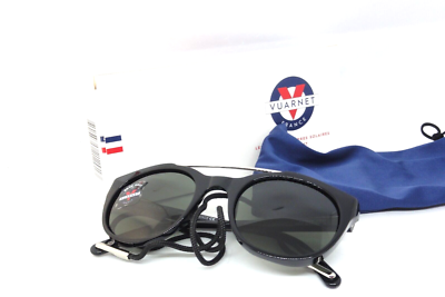 NEW VUARNET vl1606 sunglasses in pure grey black Vuarnet Black Pure Gray Sunglasses Round Lanyard Vl1606 0001  main image 4