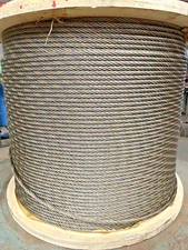 7/16" x 170' Fiber Core Wire Rope Hydraulic Winch Line Plain Cable W/Thimble ®