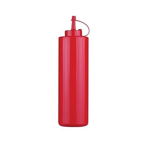 DOSATORE ROSSO KETCHUP FLACONE BIBERON SQUEEZE BOTTLE CON TAPPO 0,72 LT. PADERNO