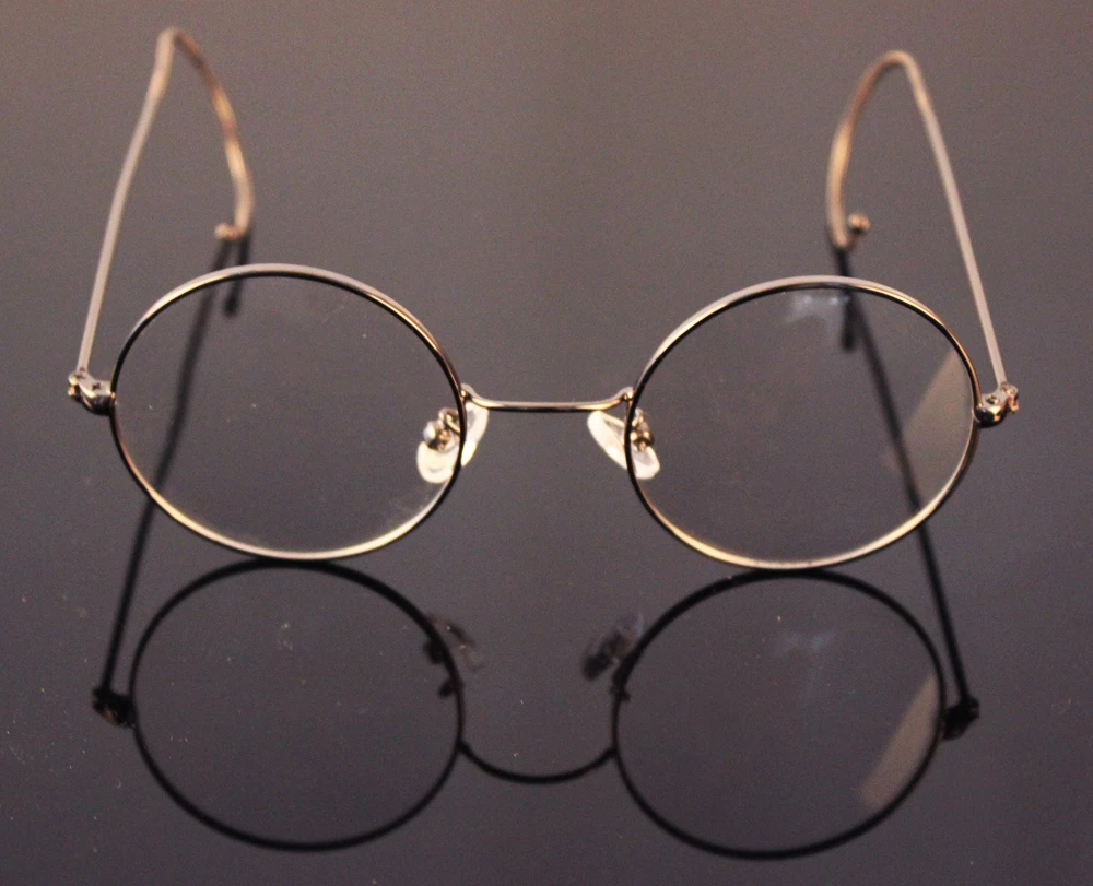 48mm Round Vintage Antique Wire Rim Eyeglass Reading Glasses Reader 0.25 5.0